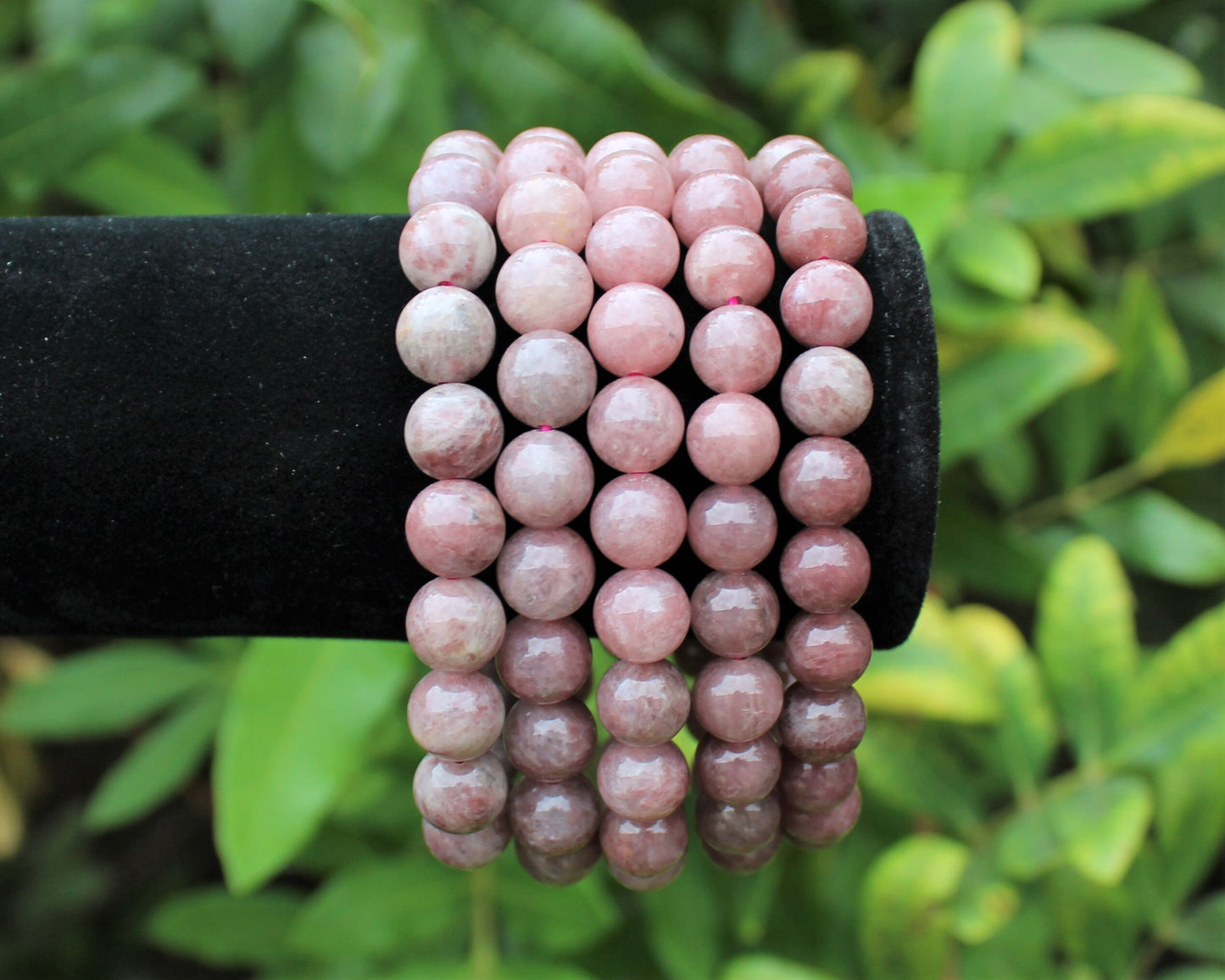Strawberry Quartz Bead Bracelet