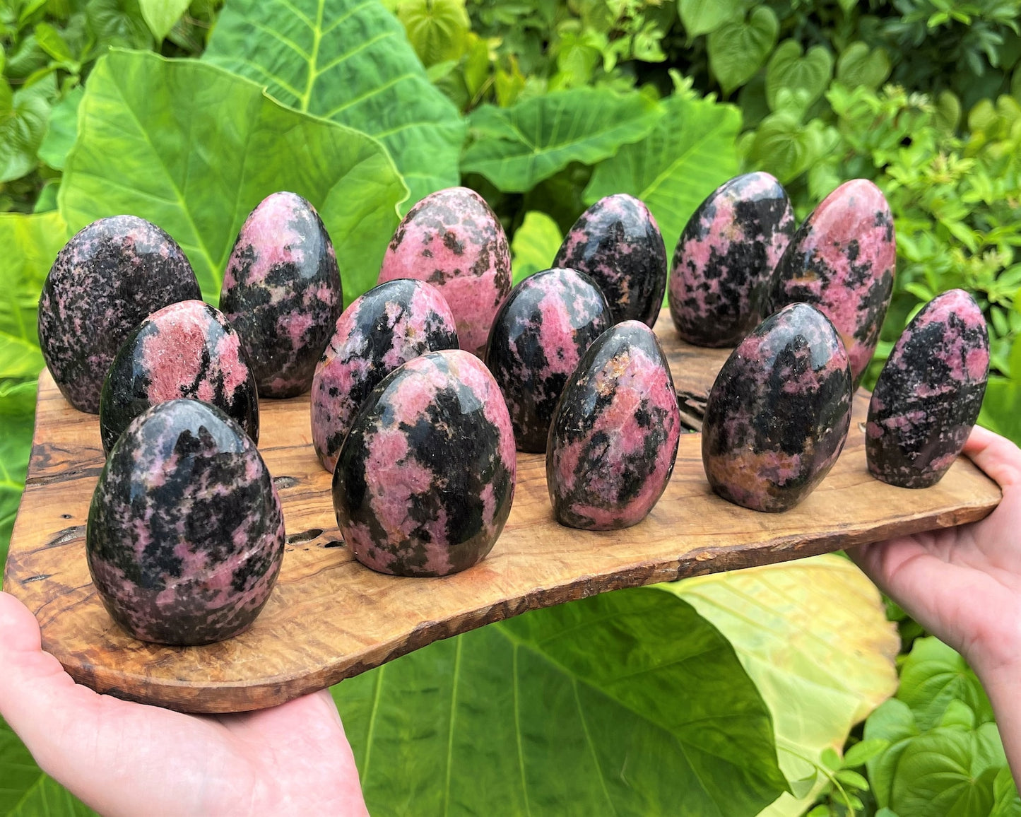 Stunning And Polished Rhodonite Crystal