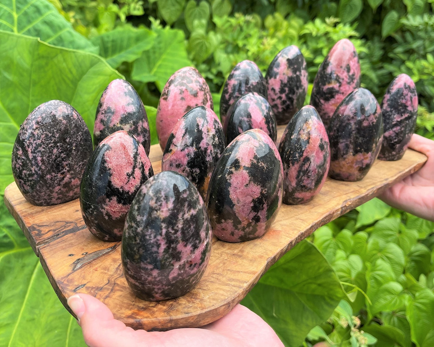 Stunning And Polished Rhodonite Crystal