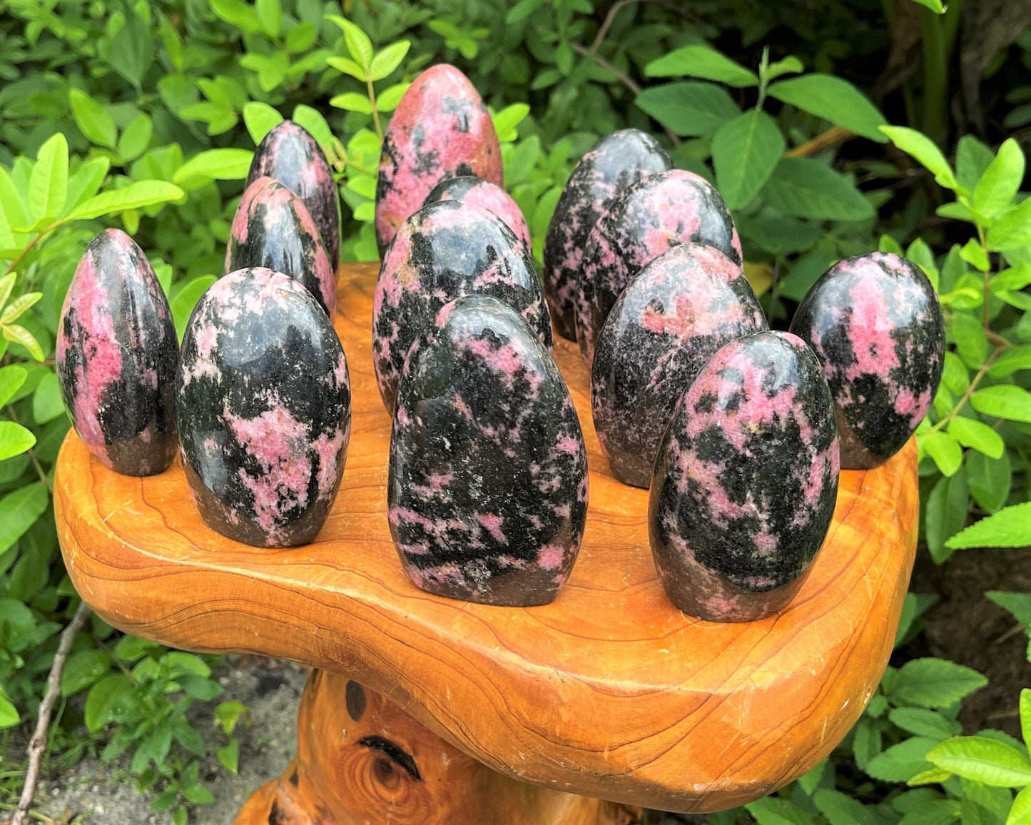 Stunning And Polished Rhodonite Crystal