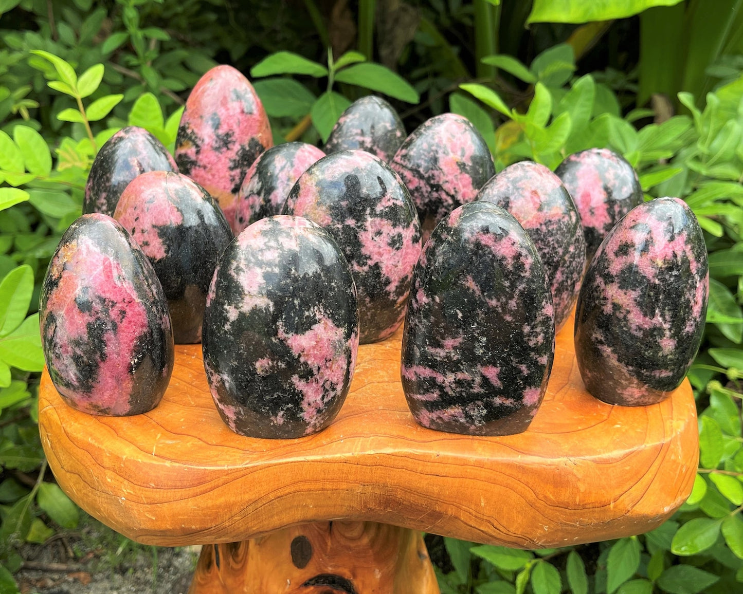 Stunning And Polished Rhodonite Crystal