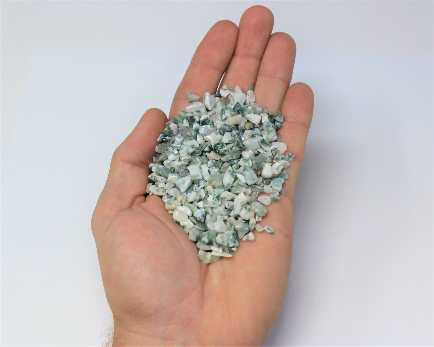 Tree Agate Semi Tumbled Gemstone Mini Chips