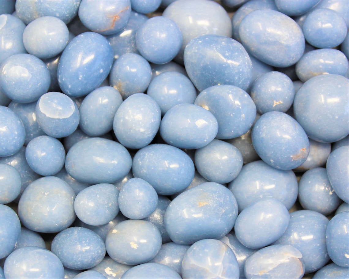 Tumbled Angelite Stones