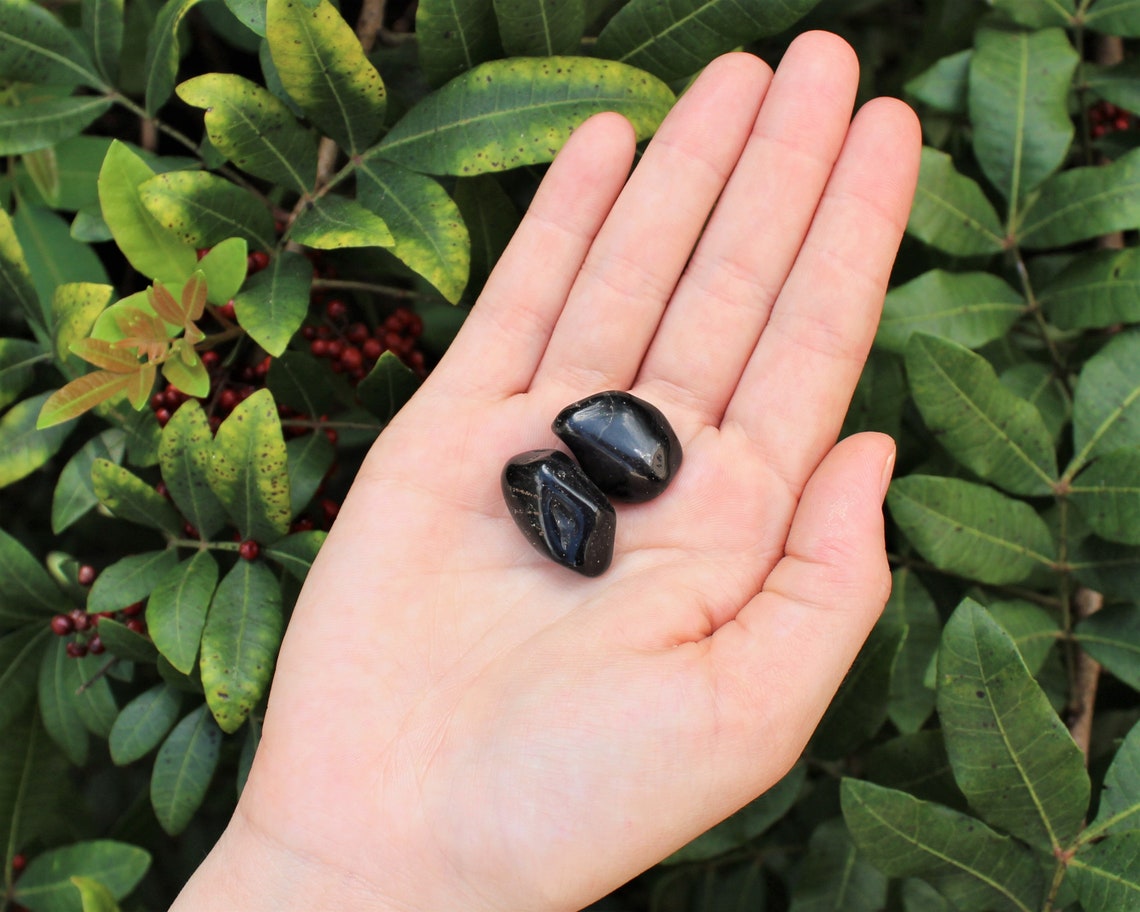 Tumbled Dark Onyx Stones
