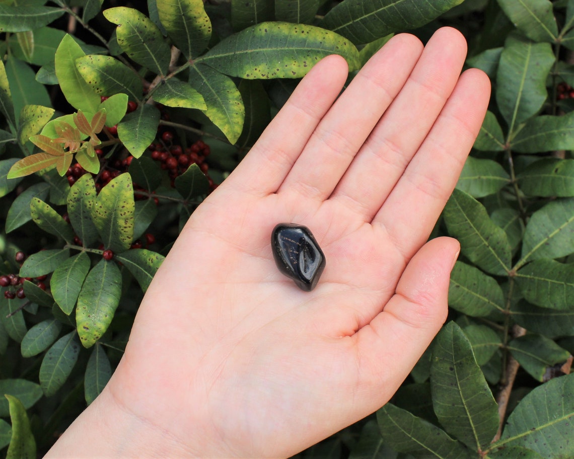 Tumbled Dark Onyx Stones