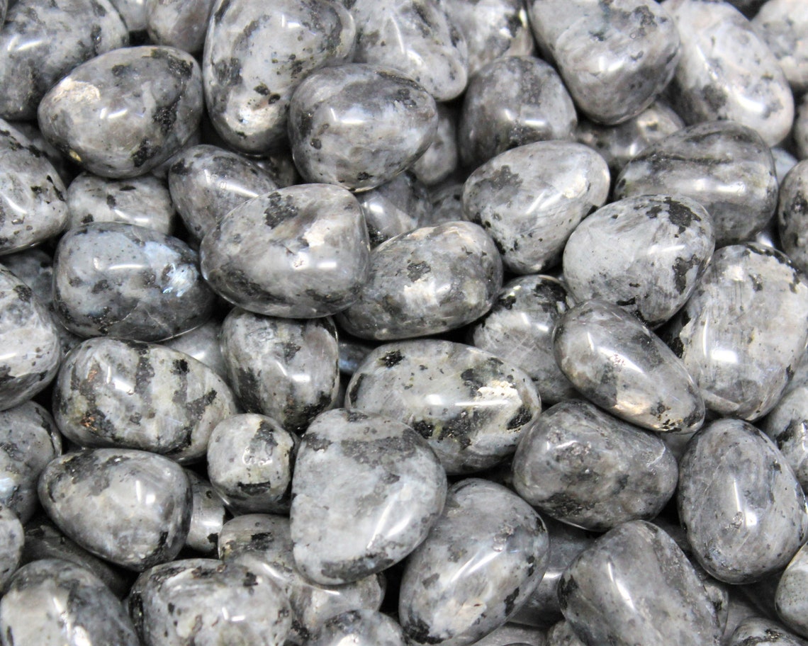 Tumbled Larvikite Stones