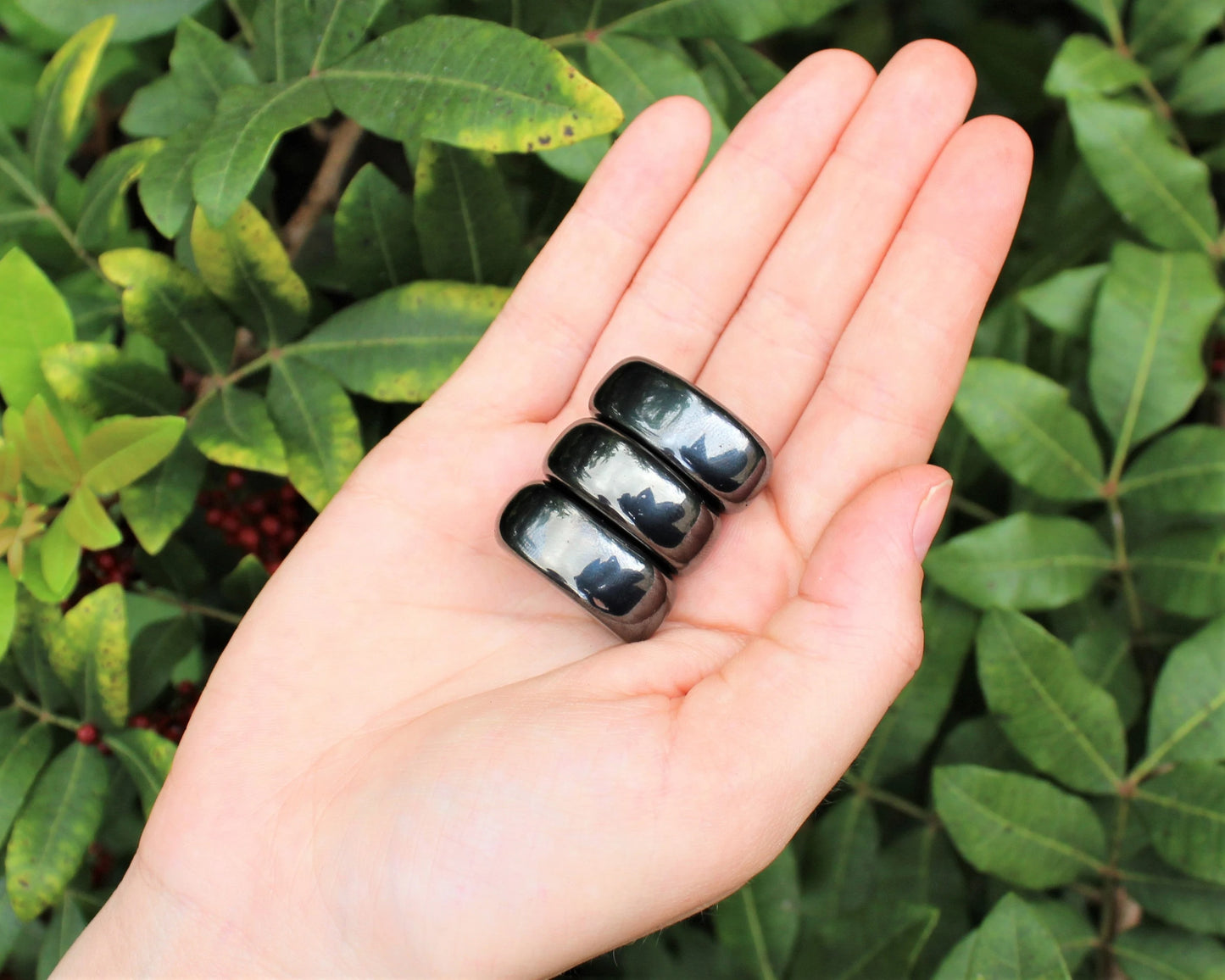 Tumbled Magnetic Hematite Stones