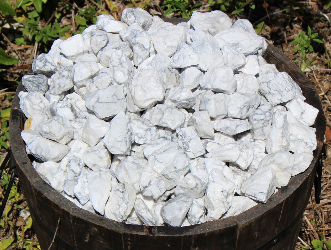 Elegant Howlite Rough Natural Stones