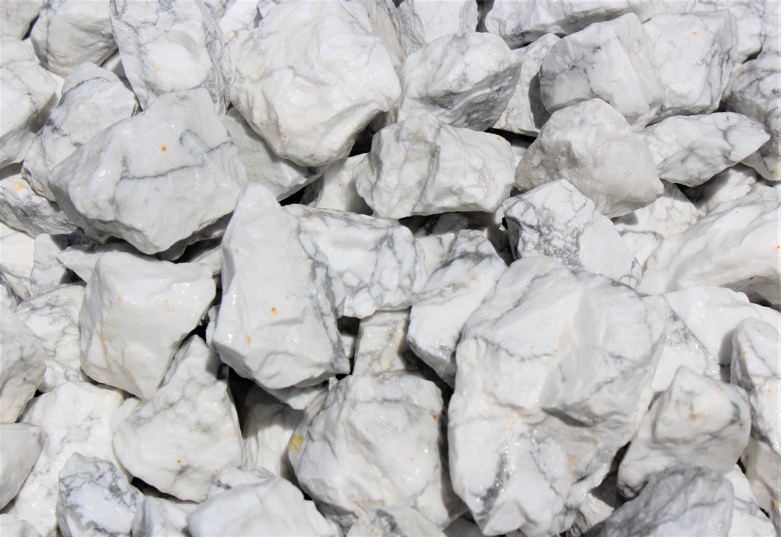Elegant Howlite Rough Natural Stones