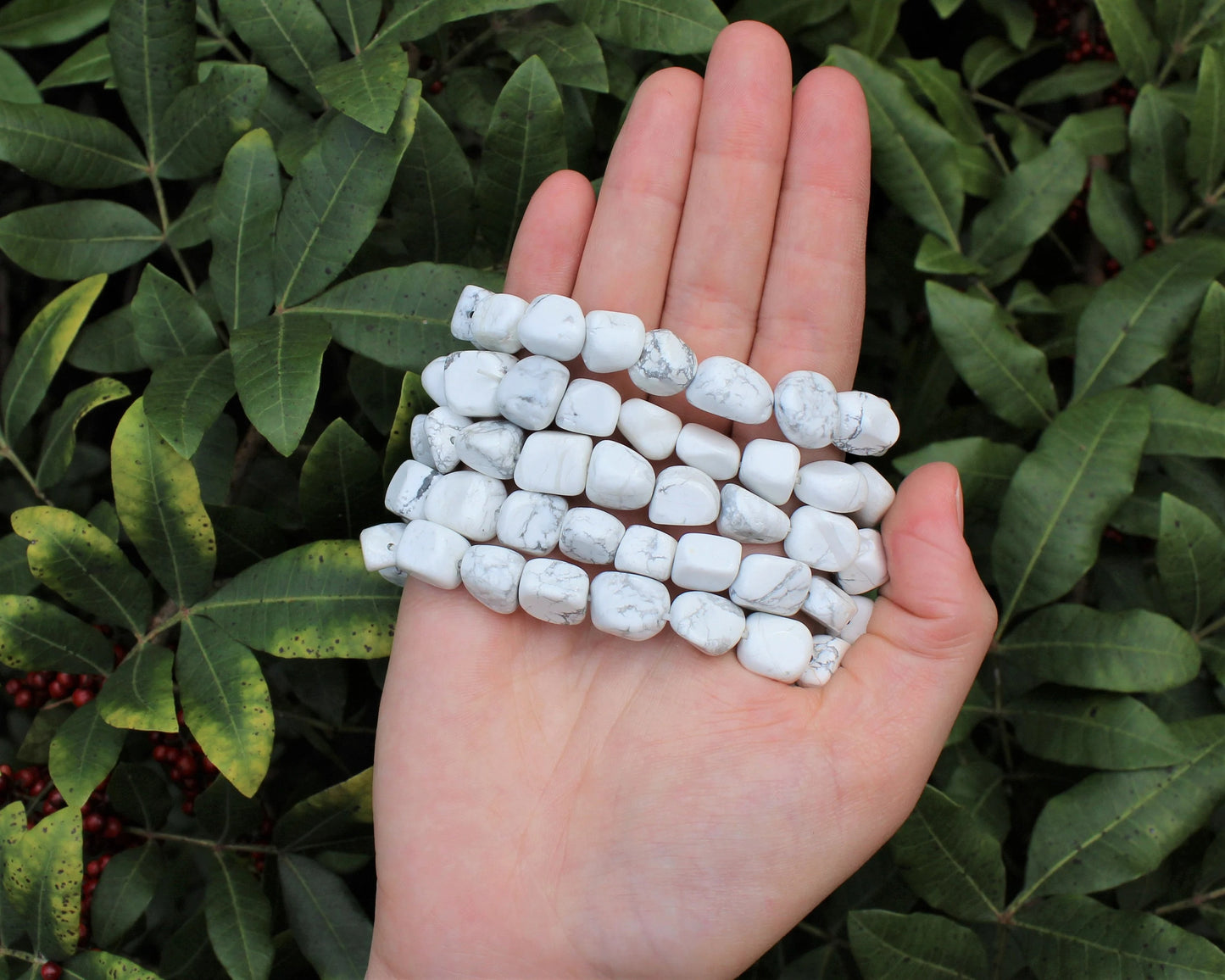 Howlite Tumbled Gemstone Bracelet