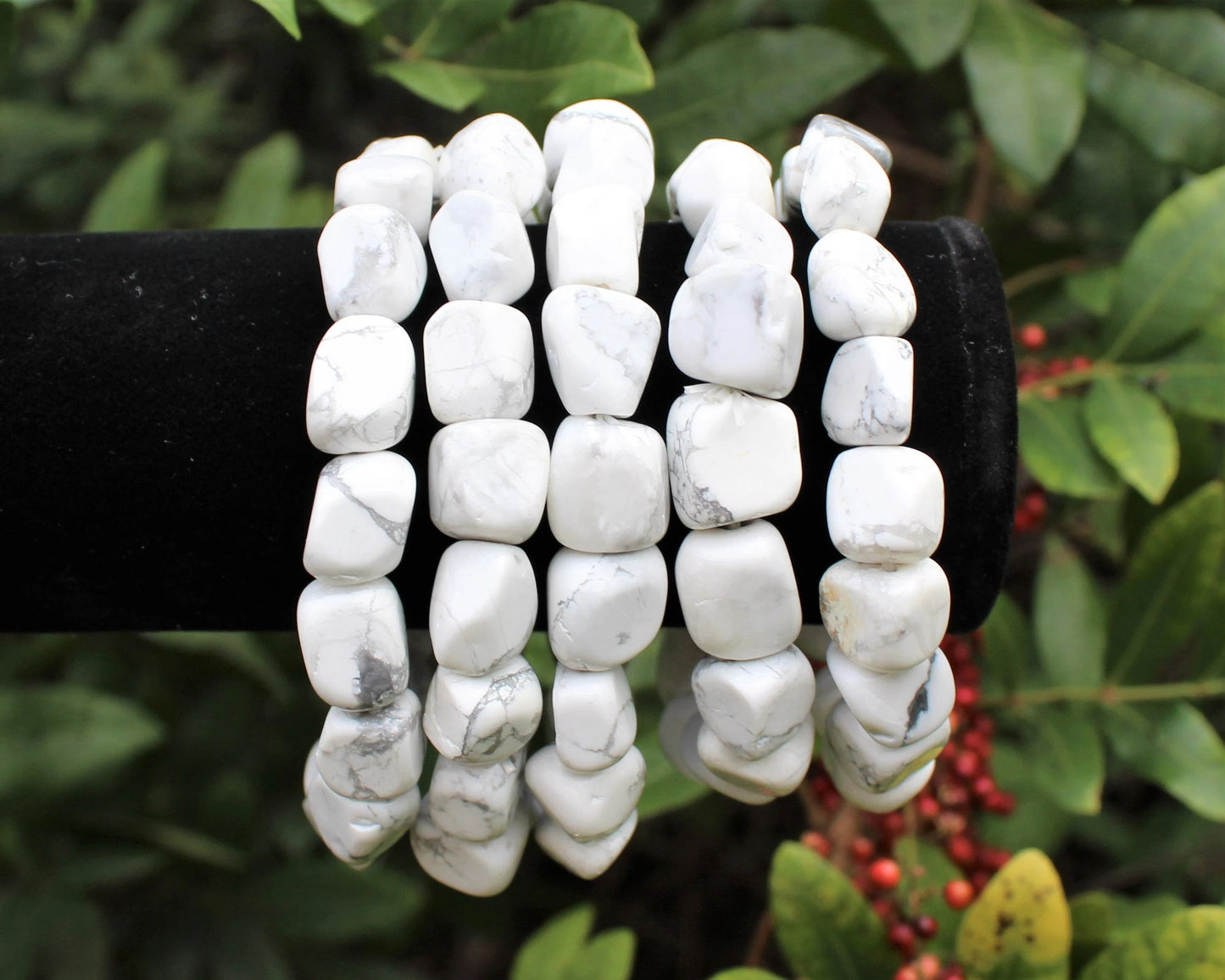 Howlite Tumbled Gemstone Bracelet