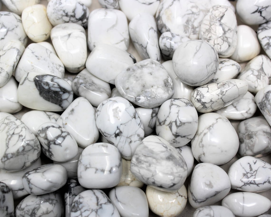 Elegant Howlite Tumbled Stone