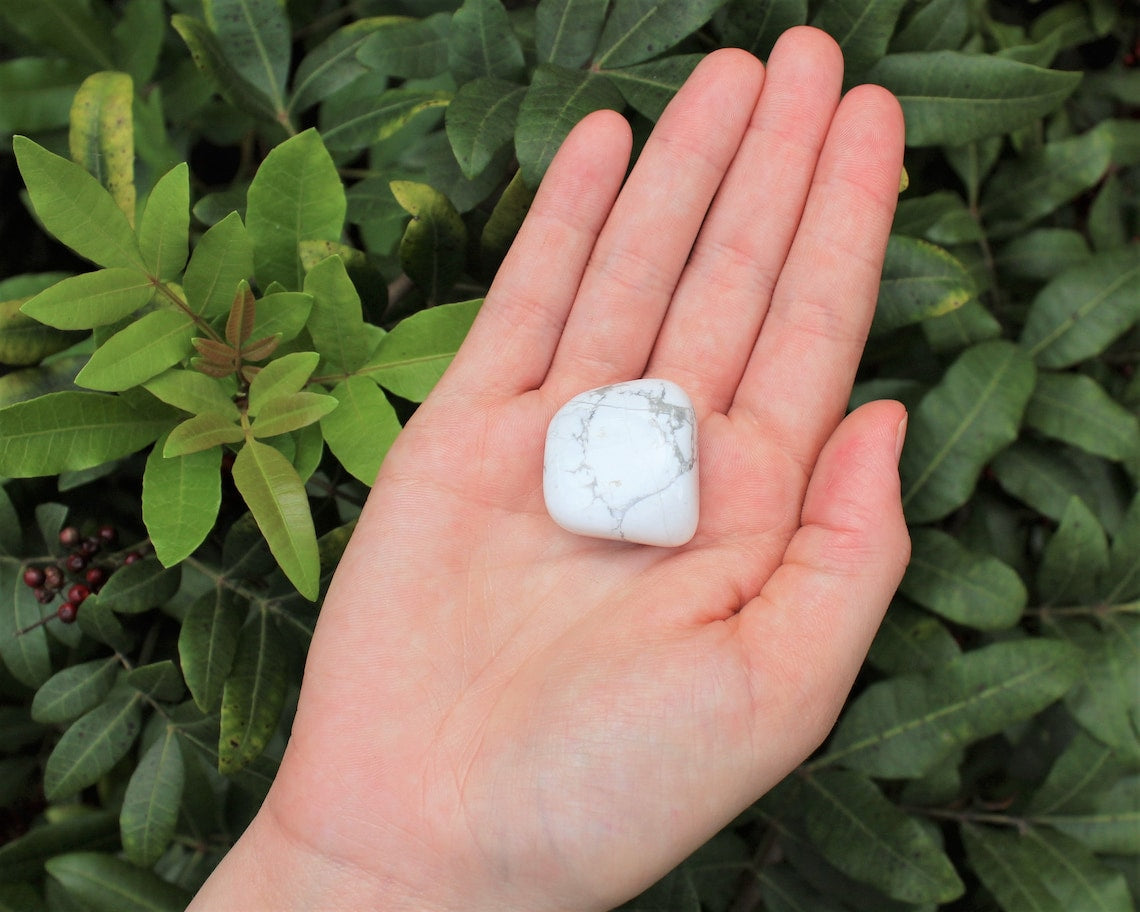Elegant Howlite Tumbled Stone