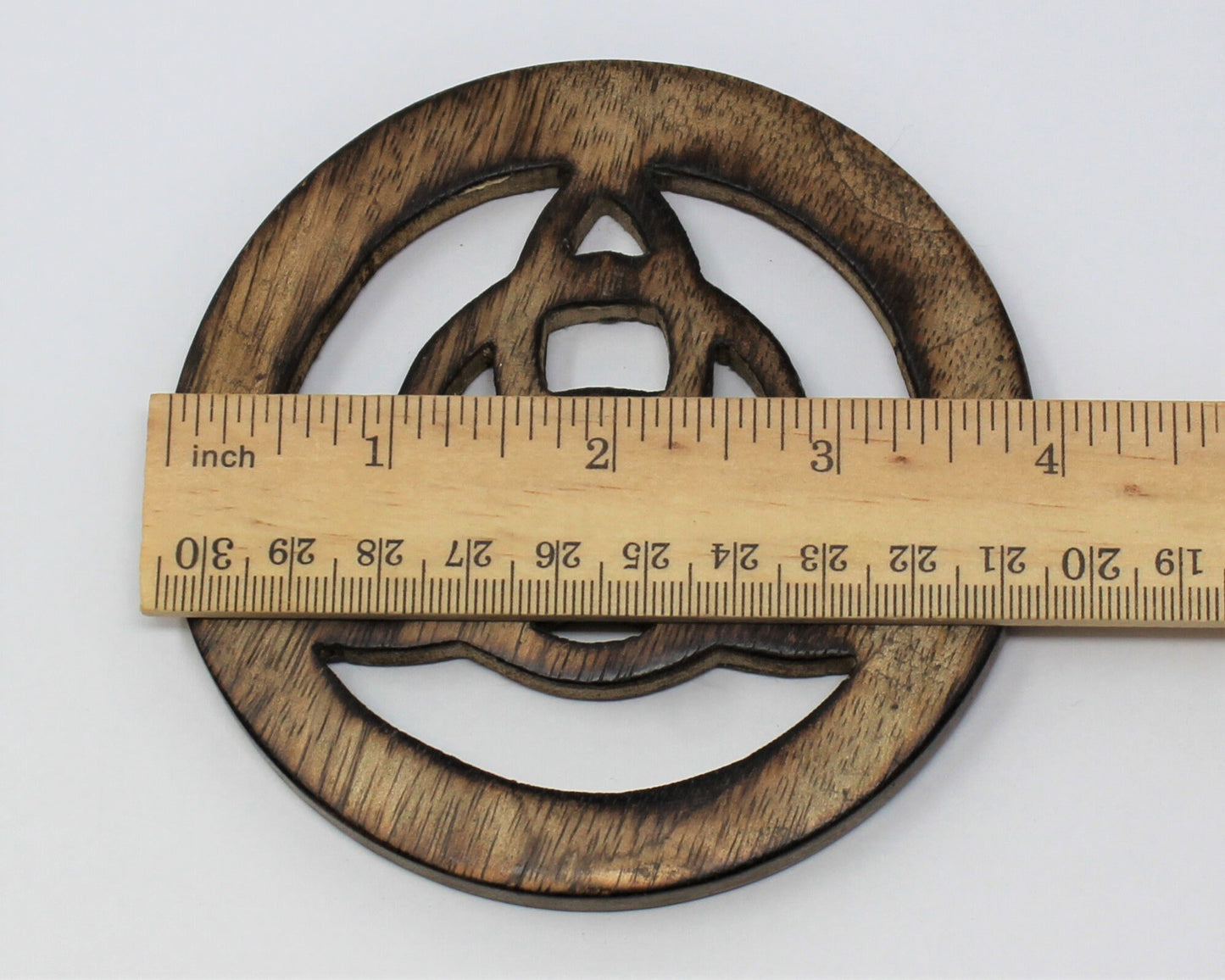Wood Triquetra Altar Tile