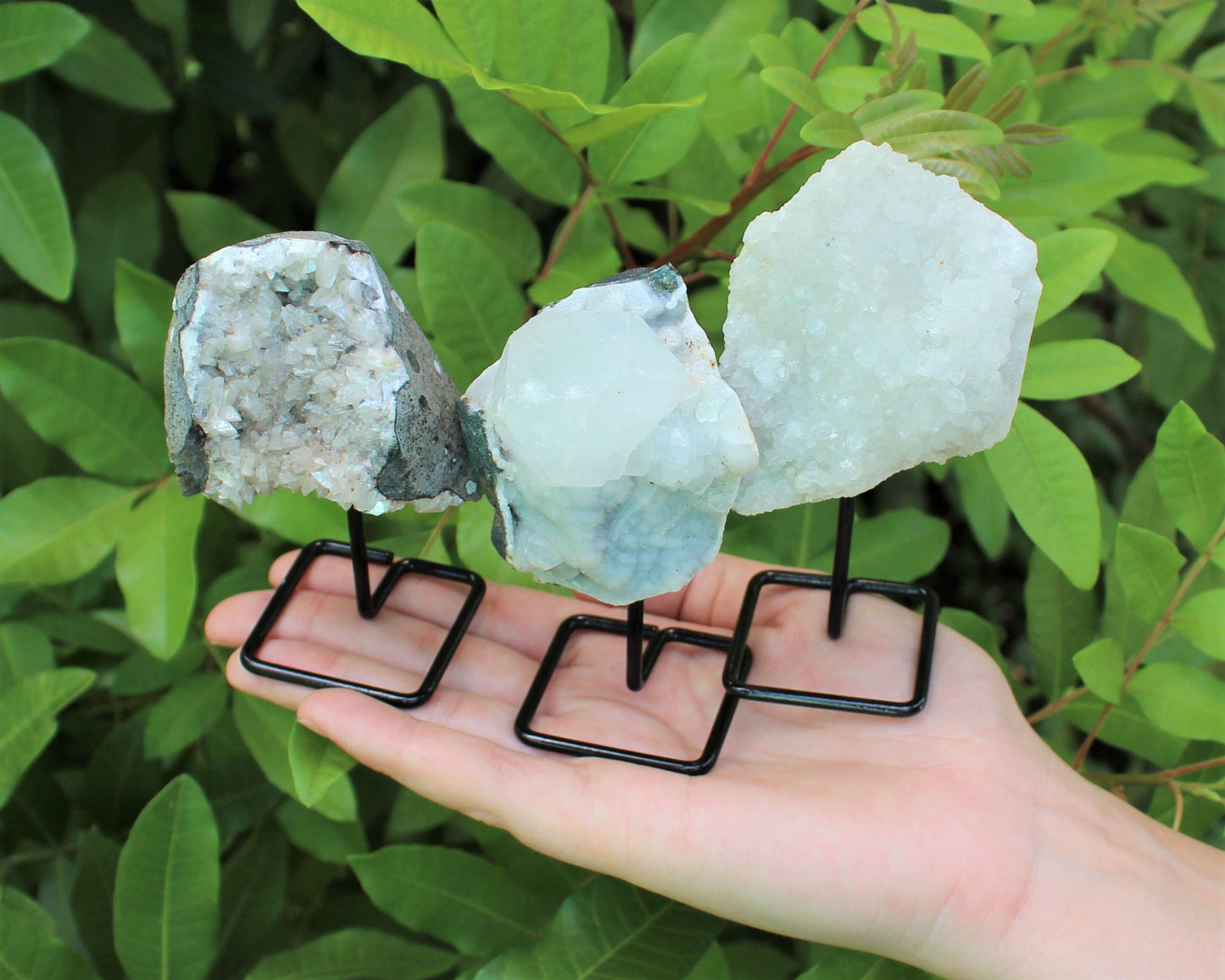 Zeolite Cluster On Metal Stand, Natural Zeolite Cluster Mini Pin