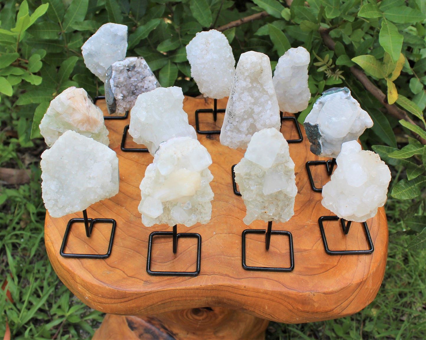 Zeolite Cluster On Metal Stand, Natural Zeolite Cluster Mini Pin