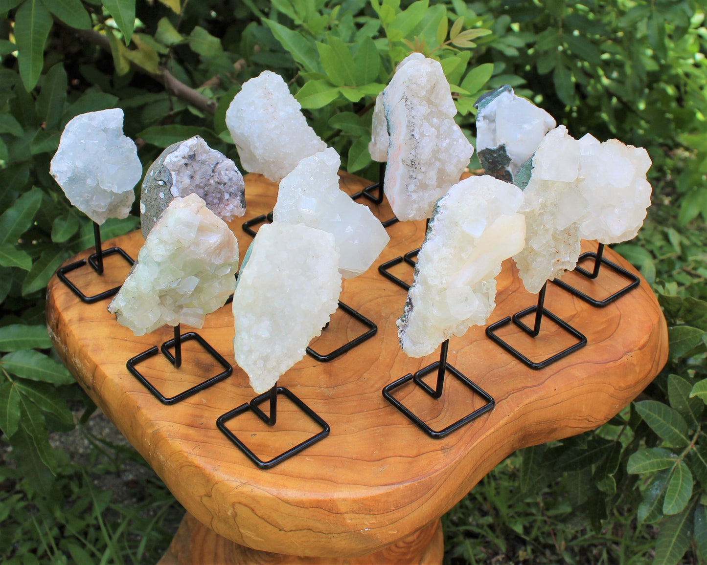 Zeolite Cluster On Metal Stand, Natural Zeolite Cluster Mini Pin