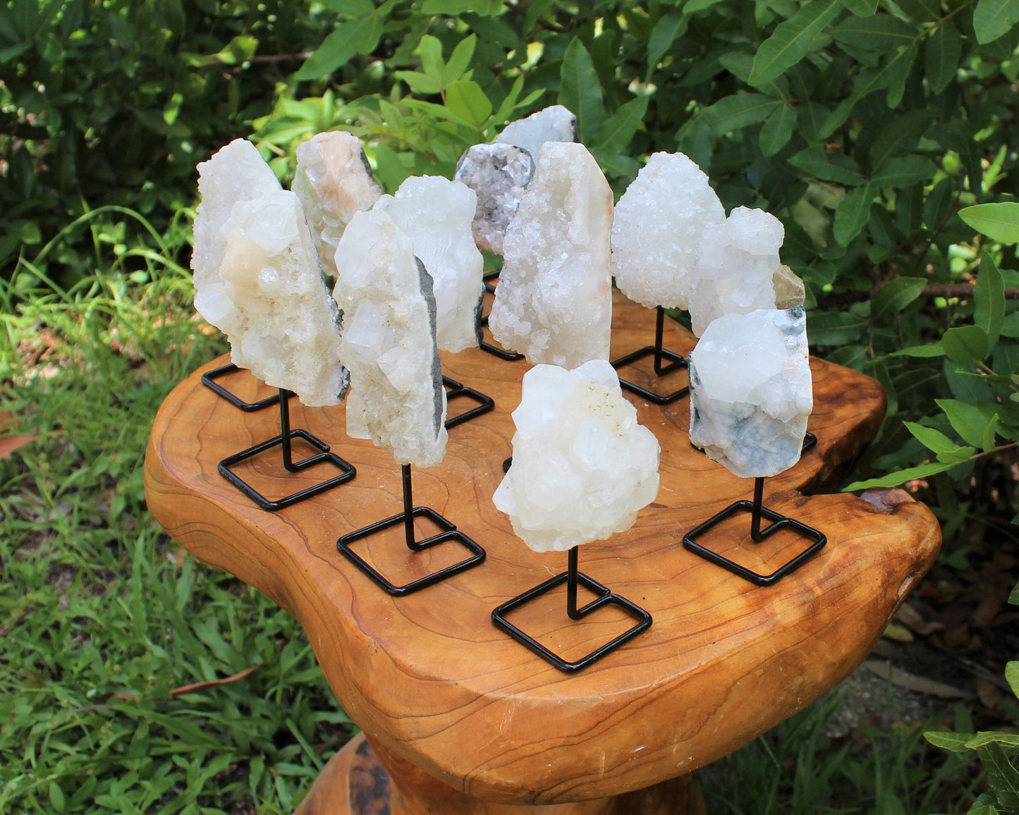 Zeolite Cluster On Metal Stand, Natural Zeolite Cluster Mini Pin