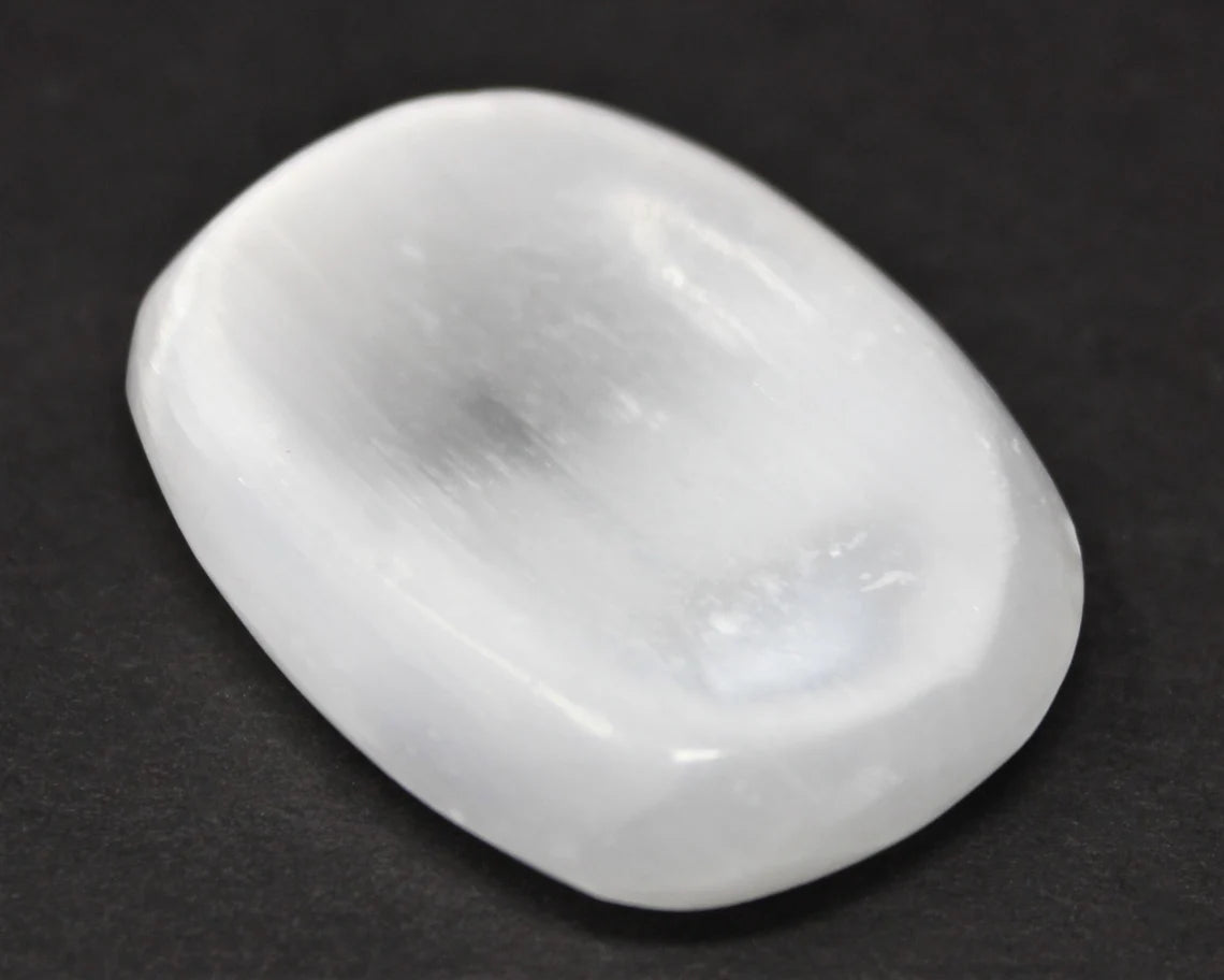 Selenite Worry Stone
