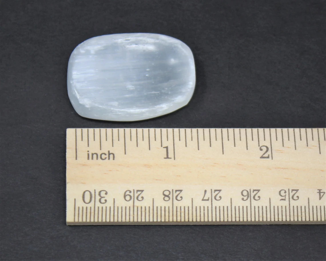 Selenite Worry Stone
