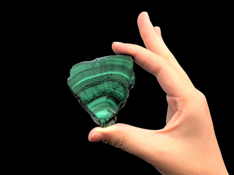 Stunning Natural Malachite Slices