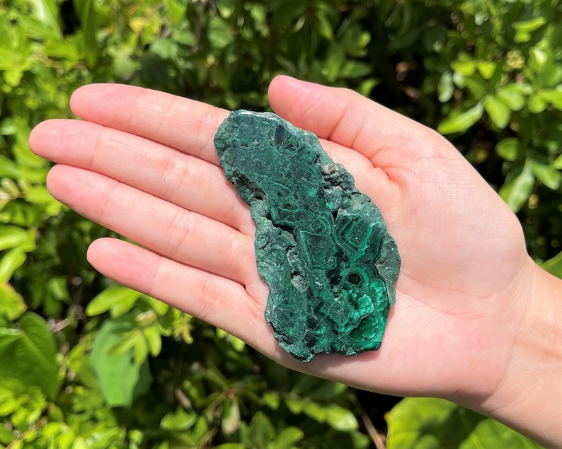 Stunning Natural Malachite Slices