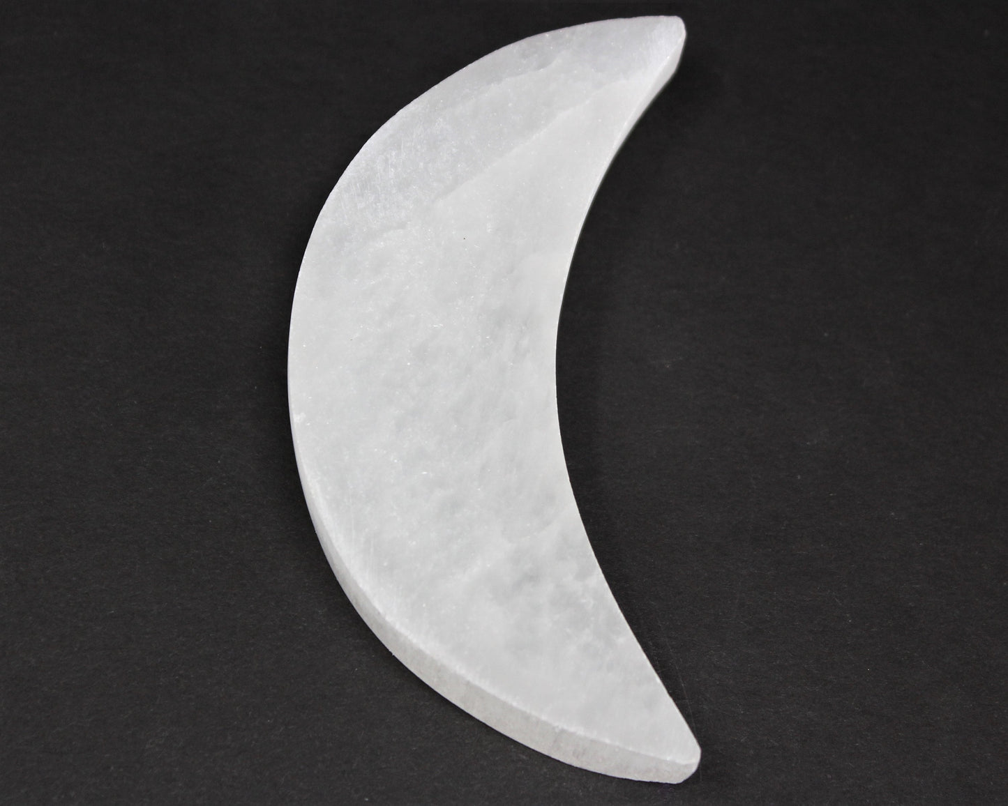 Carved Selenite Crescent Moon