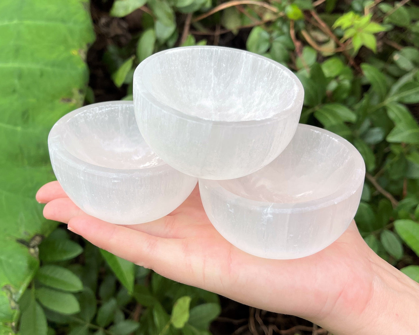 Lot Of 5 Selenite Charging Bowls