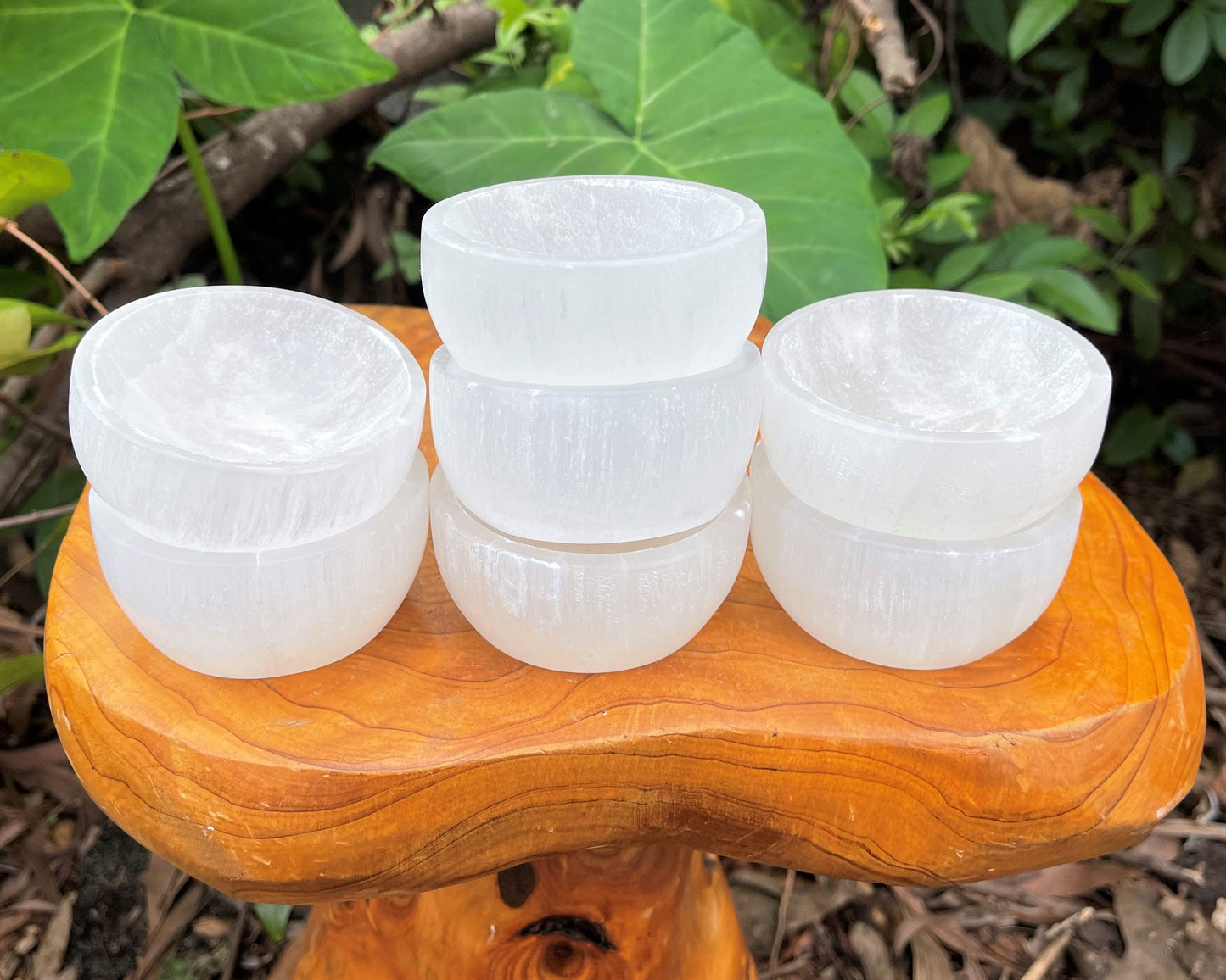 Lot Of 5 Selenite Charging Bowls