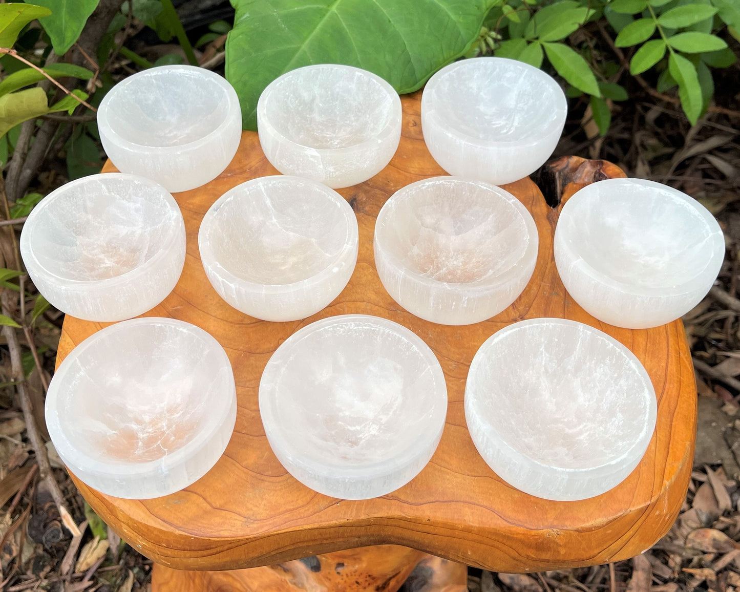 Lot Of 5 Selenite Charging Bowls