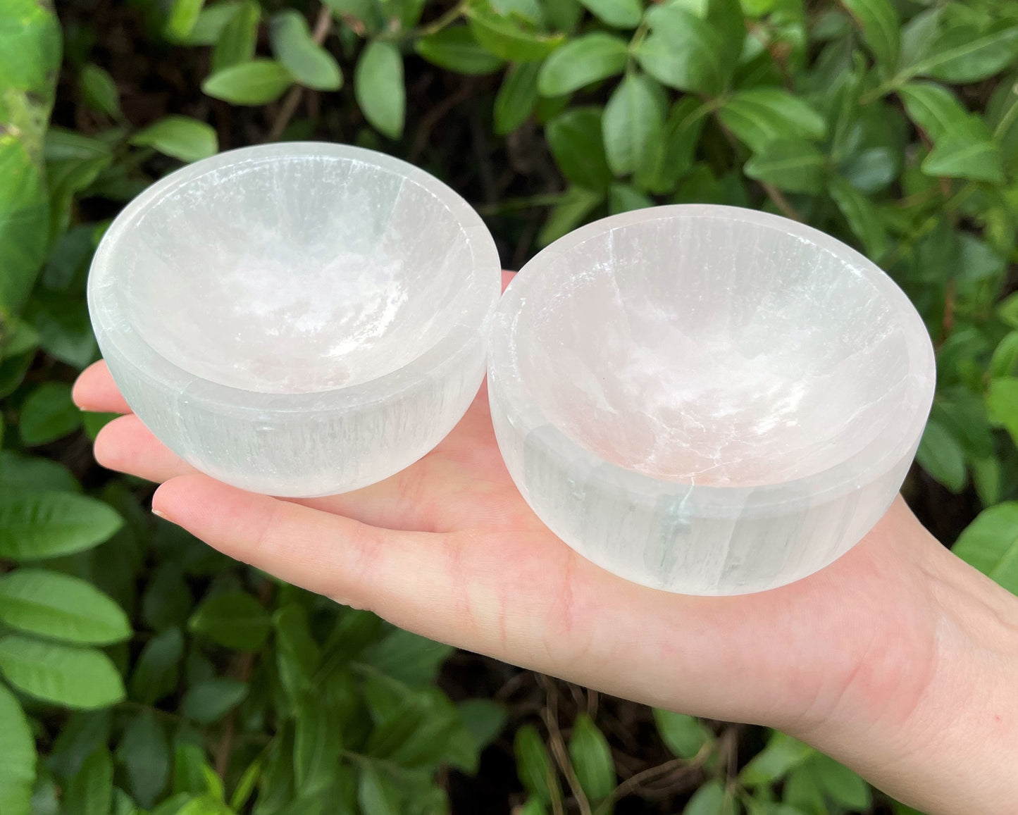 Lot Of 5 Selenite Charging Bowls
