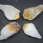 3 Large Citrine Points Crystals Lot