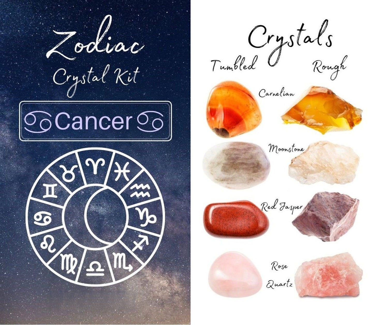 4 Pieces Zodiac Crystal Kit