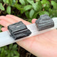 6 Polished Selenite Charging Station And 2 Black Tourmaline Logs