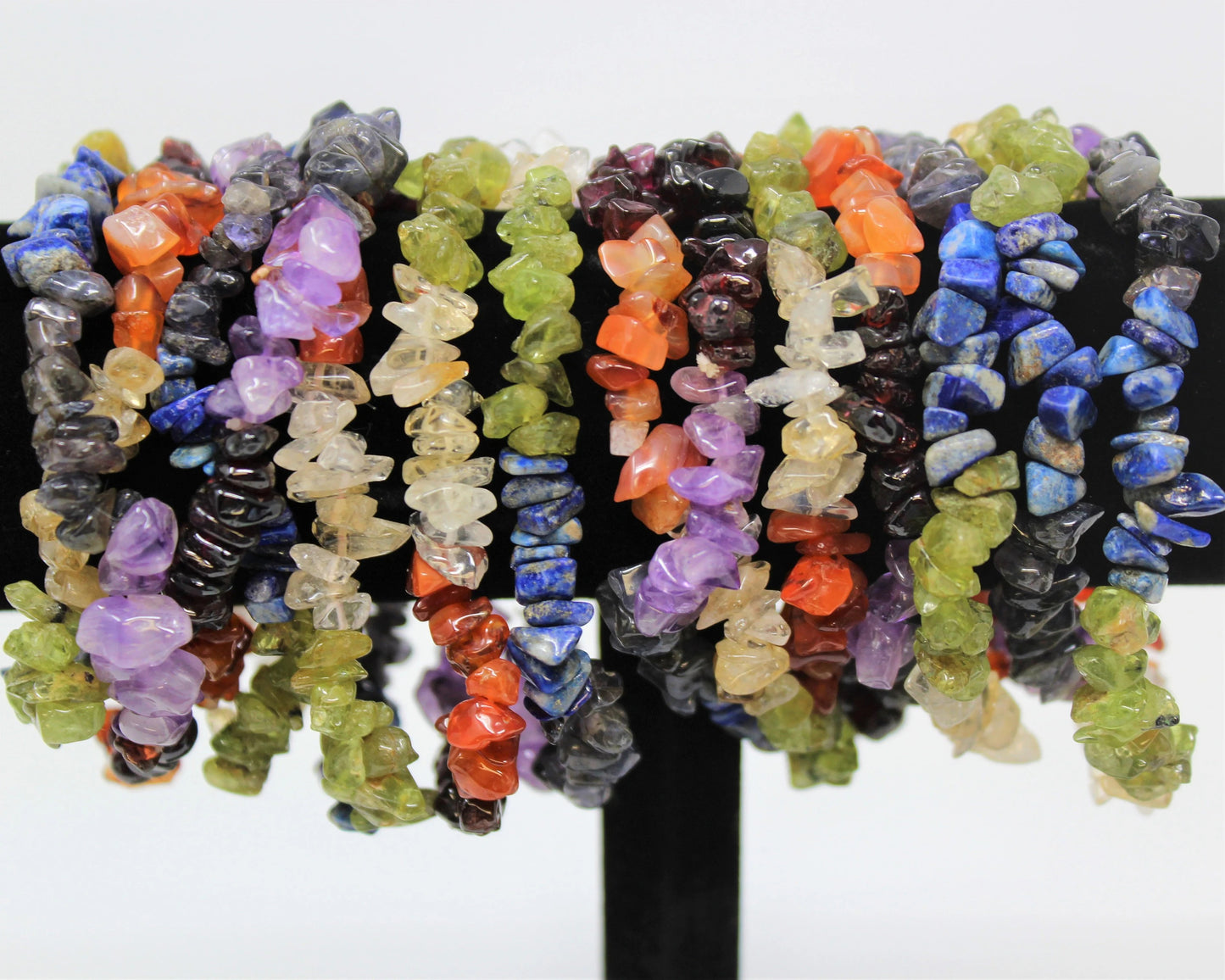 7 Chakra Chip Gemstone Bracelet