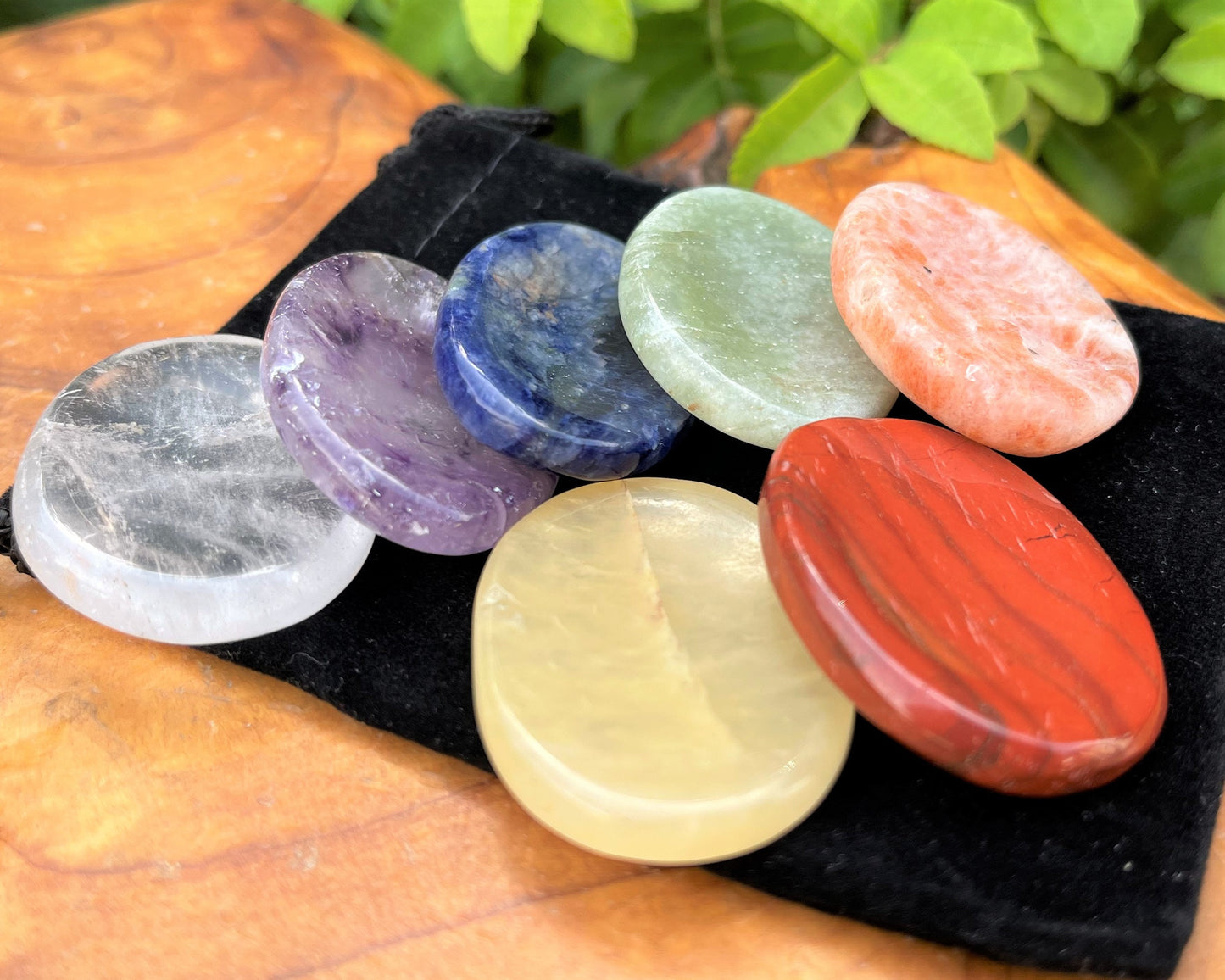 7 Chakra Stone Kit With Drawstring Pouch