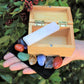 7 Pieces Chakra Stone Wooden Gift Box