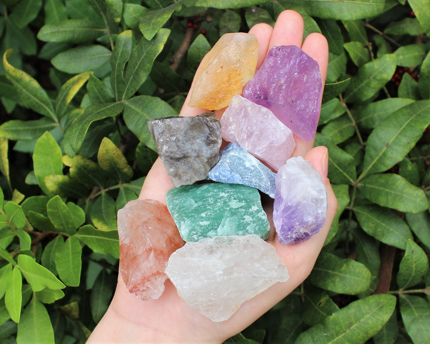 8 Piece Mixed Quartz Crystal Set