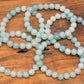 Amazonite Bead Bracelet Round Crystals
