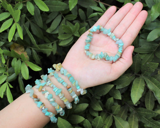 Amazonite Chip Bracelet