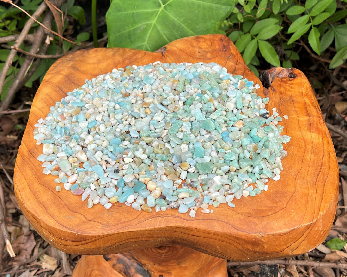 Amazonite Semi Tumbled Gemstone Mini Chips