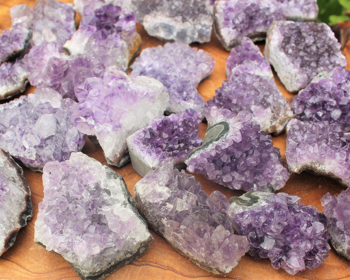 Amethyst And Citrine Crystal Clusters
