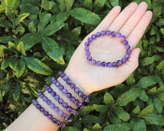 Amethyst Bead Bracelet