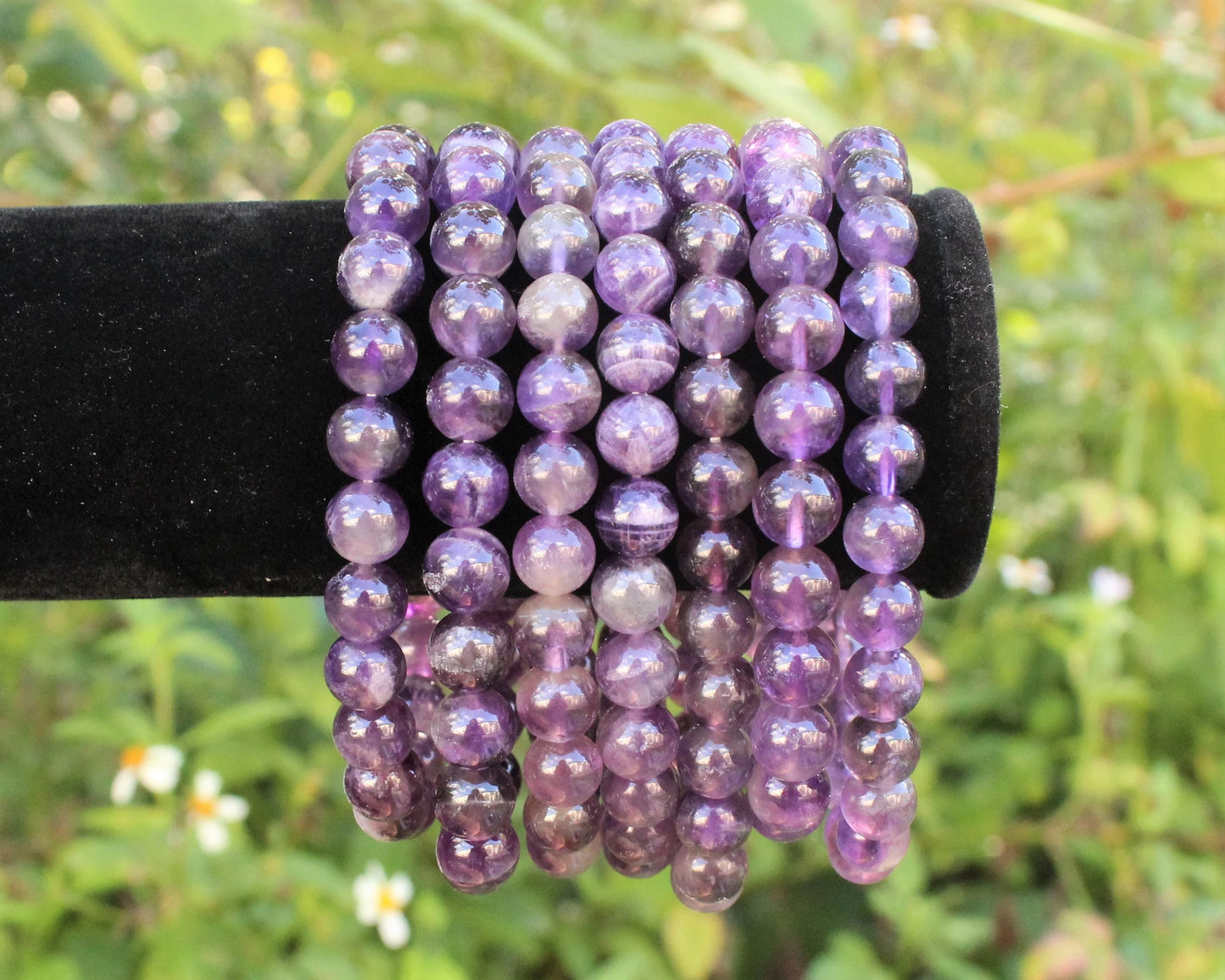 Amethyst Bead Bracelet