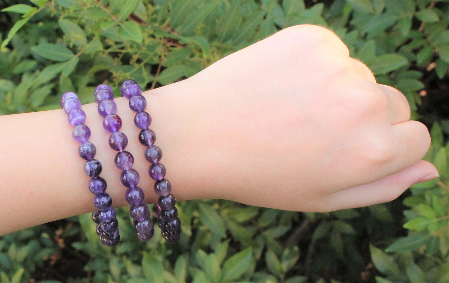 Amethyst Bead Bracelet