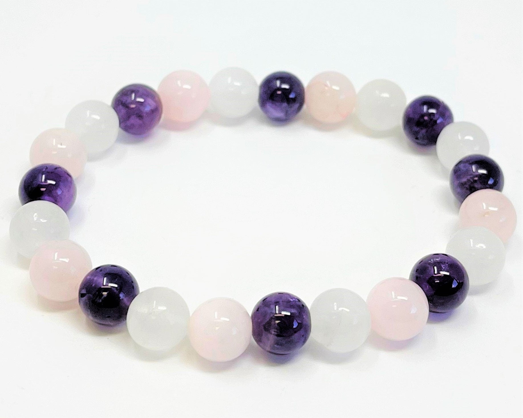 Amethyst Clear Quartz And Rose Quartz Combo – Aromatic Waterfall