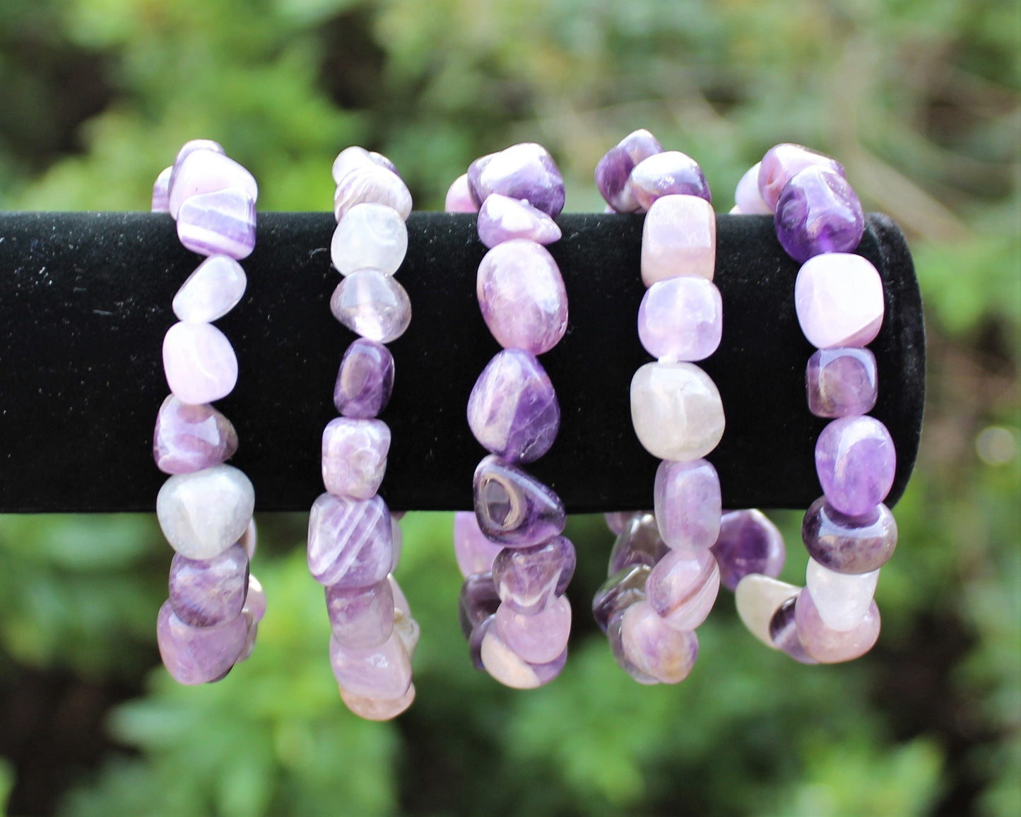 Amethyst Tumbled Gemstone Bracelet