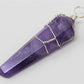 Amethyst Wire Wrapped Point Pendant
