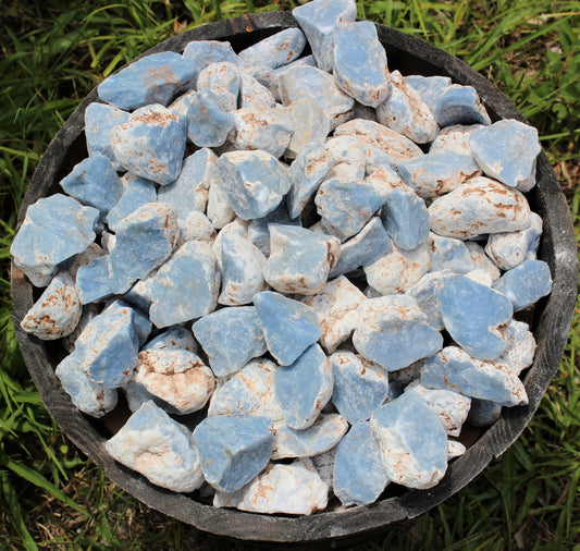 Angelite Raw Natural Stones