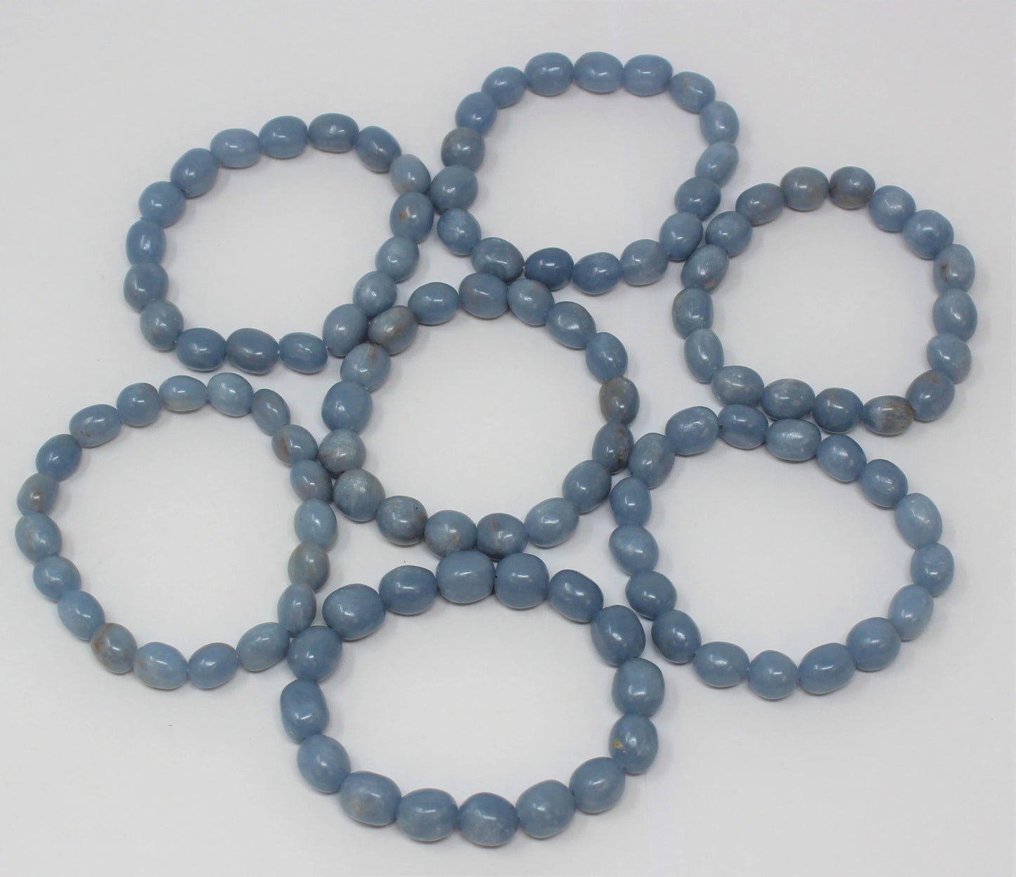 Angelite Tumbled Gemstone Bracelet